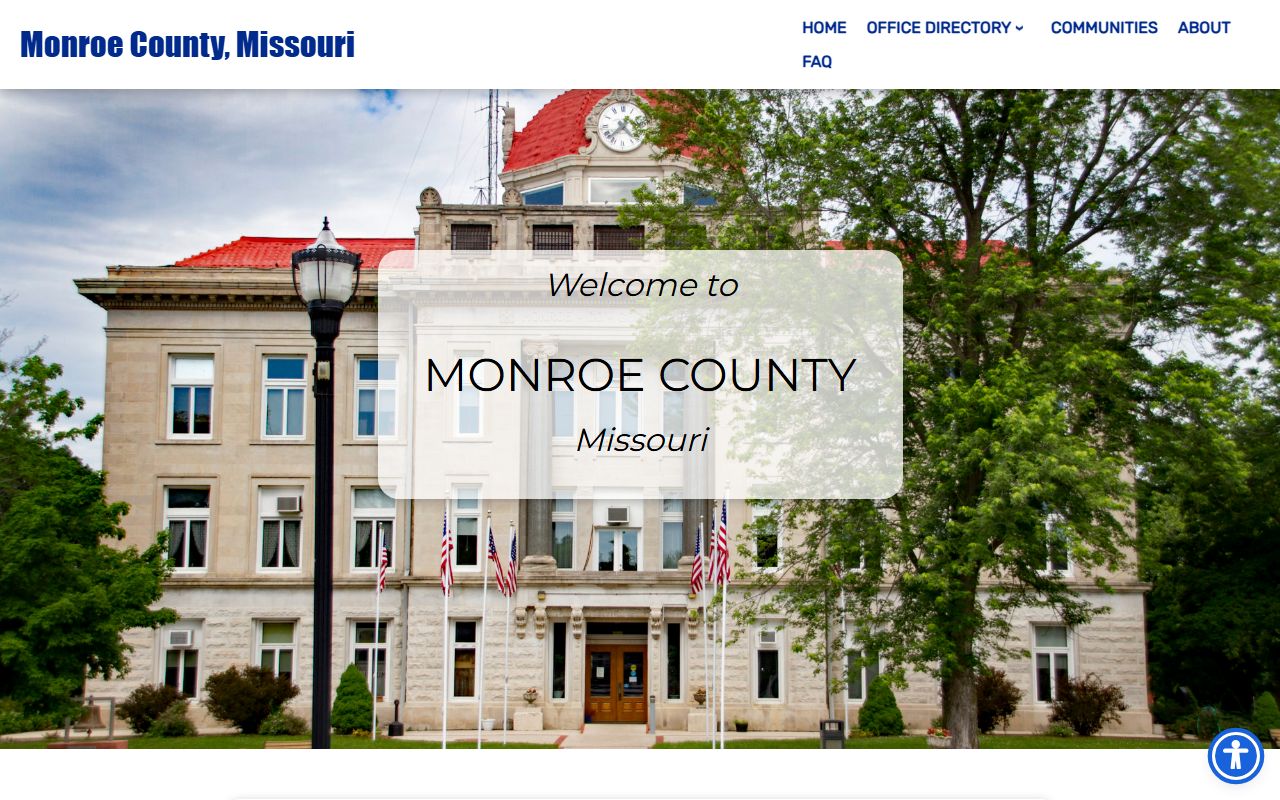 Monroe County court records courthouse homepage and office address