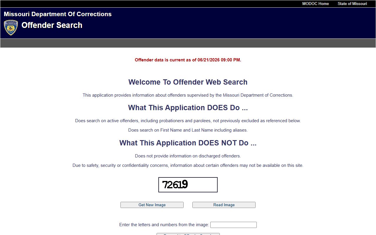 Monroe County inmate search Missouri DOC offender search