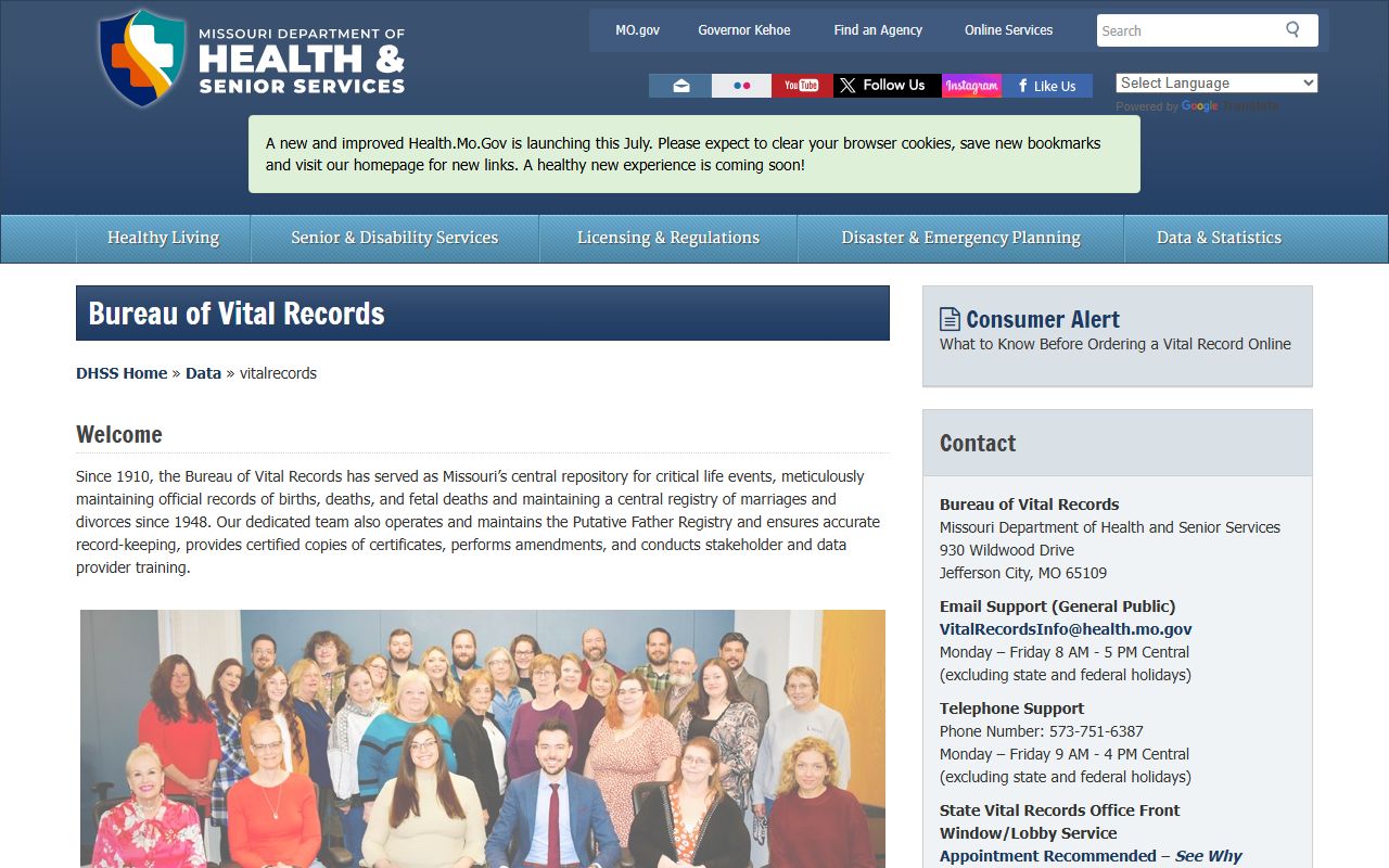 Monroe County marriage and divorce records Missouri vital records